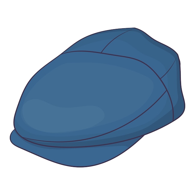 Icono de controlador de gorra en estilo de dibujos animados aislado sobre fondo blanco Ilustración de vector de símbolo de sombreros