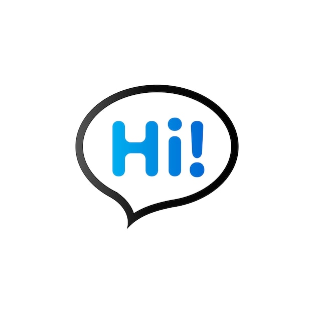 El icono de conversación en color de tono de dúo Saludo de comunicación de burbujas de texto