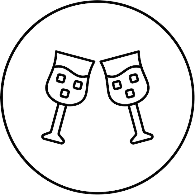 Icono de la copa de la bebida