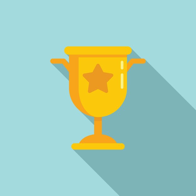 Icono de copa de calidad vector plano Premio trofeo Premio ganador