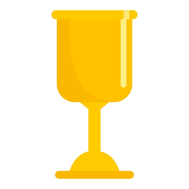 Icono de copa de fútbol de oro Ilustración plana del icono de vector de copa de fútbol de oro para diseño web