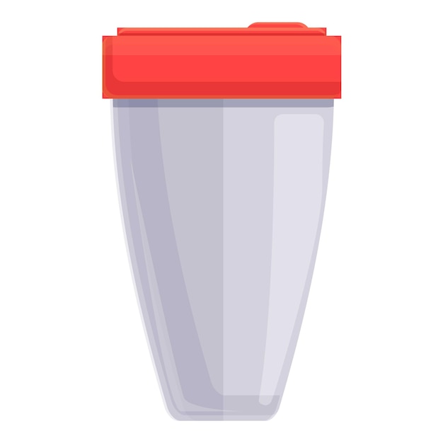 Icono de copa termo de campamento Caricatura de icono de vector de copa termo de campamento para diseño web aislado sobre fondo blanco