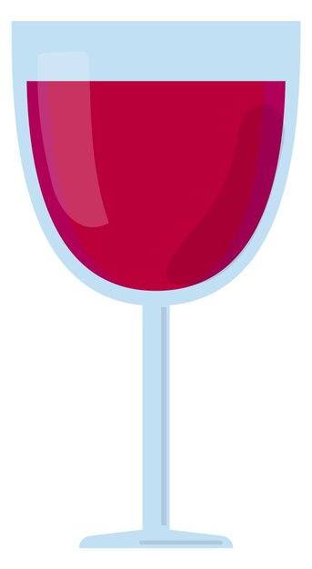 Icono de copa de vino Bebida de alcohol de vino tinto Símbolo de barra