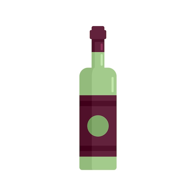 Icono de copa de vino Ilustración plana del icono de vector de copa de vino para diseño web