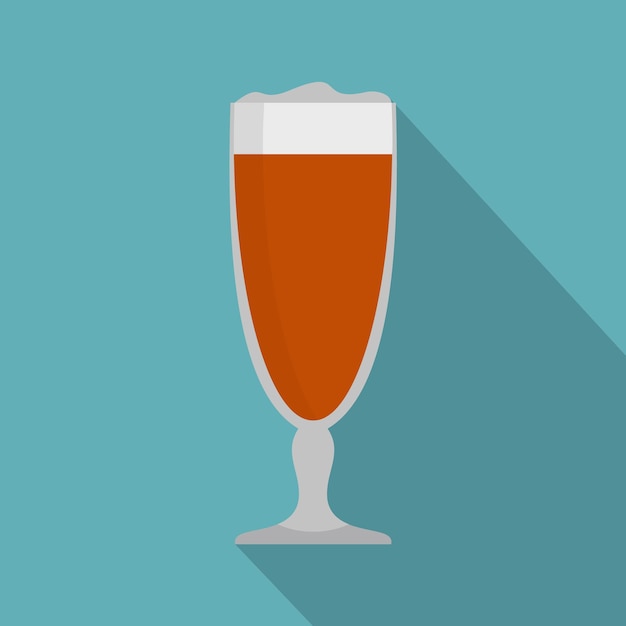 Icono de copa de vino Ilustración plana del icono de vector de copa de vino para web