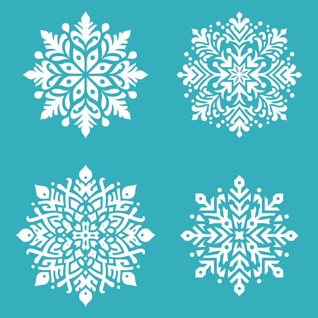 icono de copo de nieve dramático de vector libre