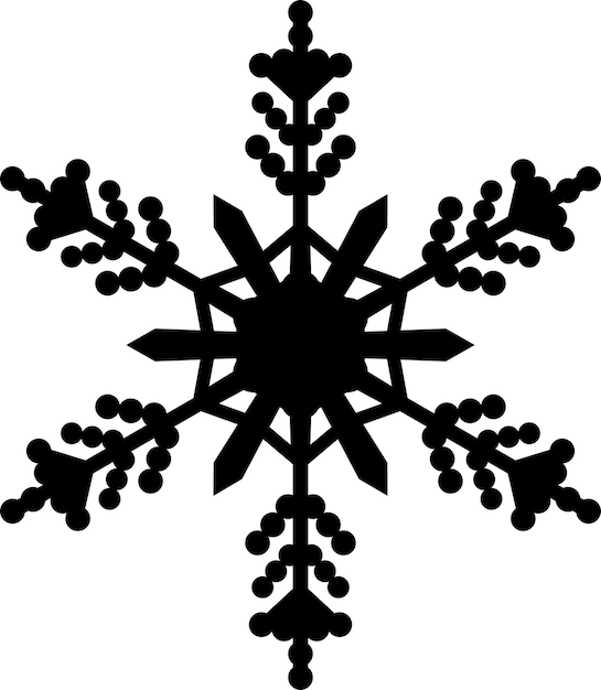 Vector icono de copo de nieve de invierno