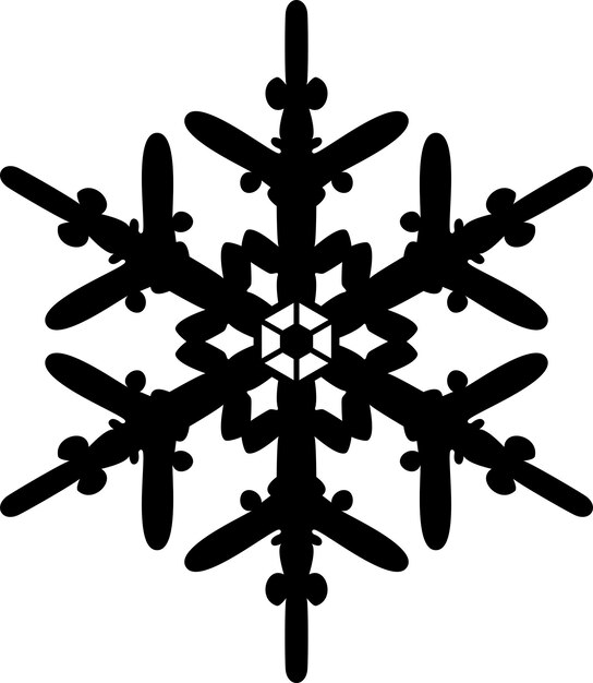 Icono de copo de nieve de invierno