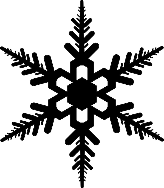 Icono de copo de nieve de invierno