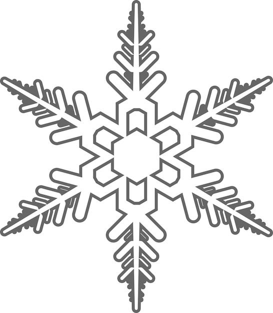 Icono de copo de nieve de invierno