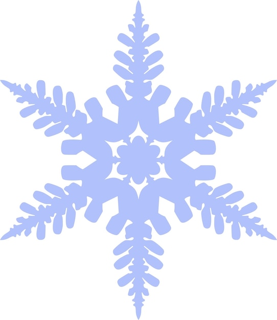 Vector icono de copo de nieve de invierno