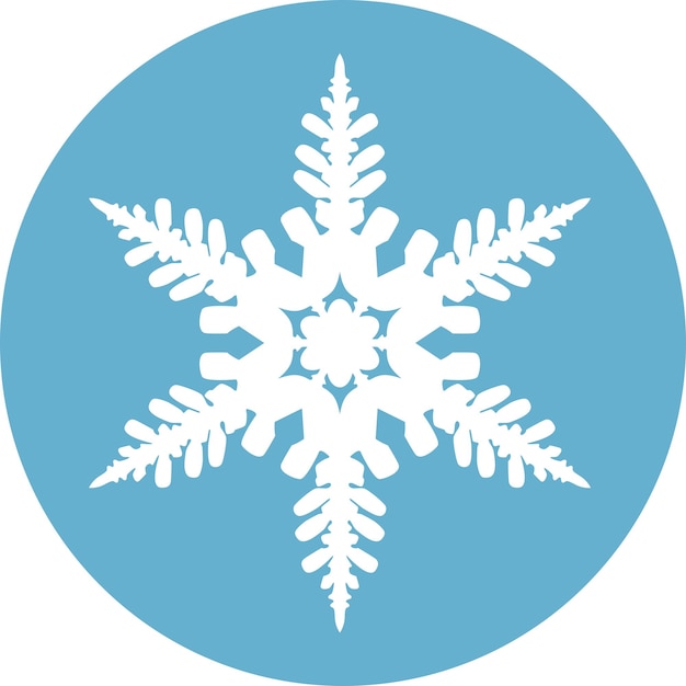 Icono de copo de nieve de invierno