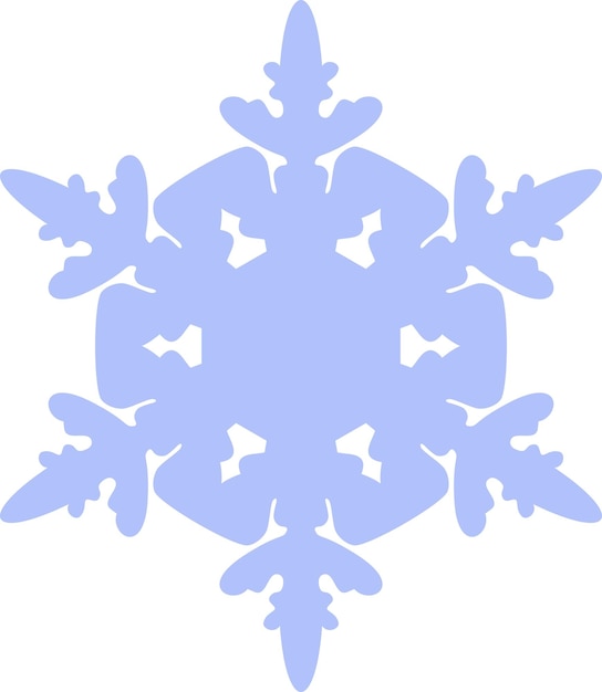 Icono de copo de nieve de invierno