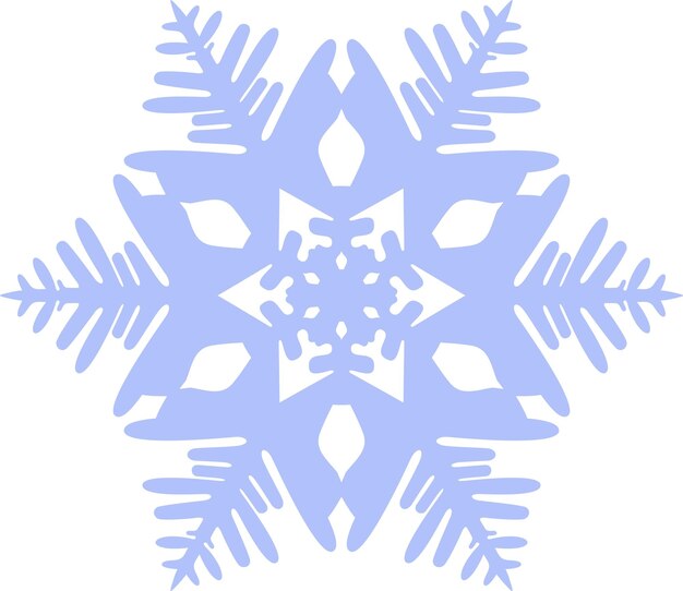 Vector icono de copo de nieve de invierno