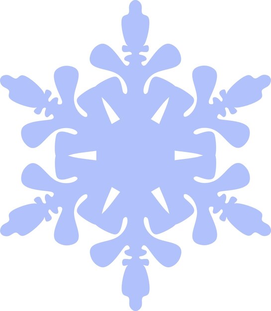 Icono de copo de nieve de invierno