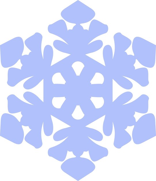 Icono de copo de nieve de invierno