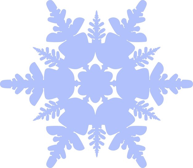 Icono de copo de nieve de invierno