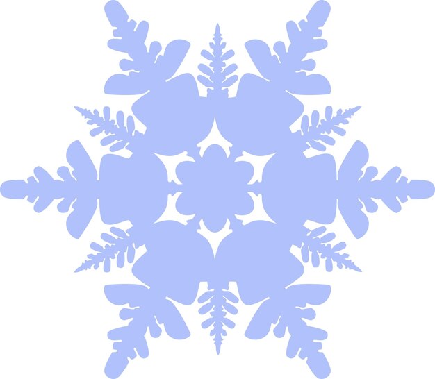 Icono de copo de nieve de invierno