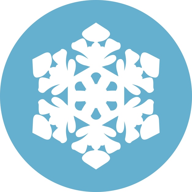 Icono de copo de nieve de invierno