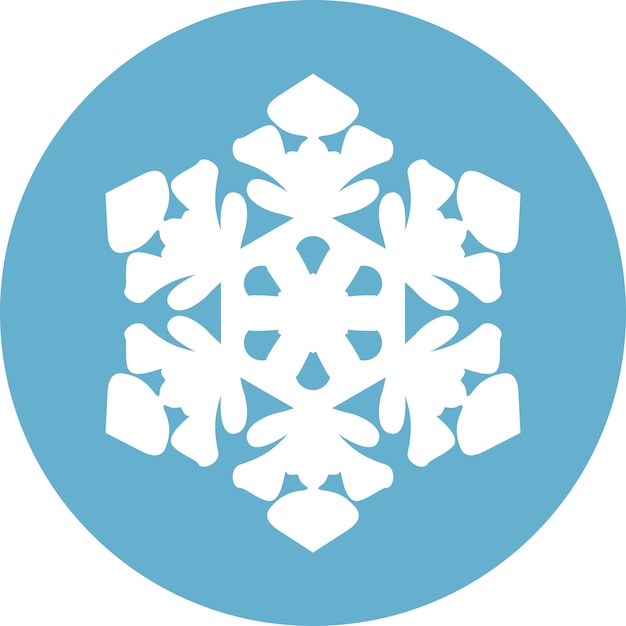 Icono de copo de nieve de invierno