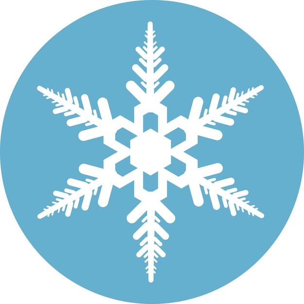 Icono de copo de nieve de invierno