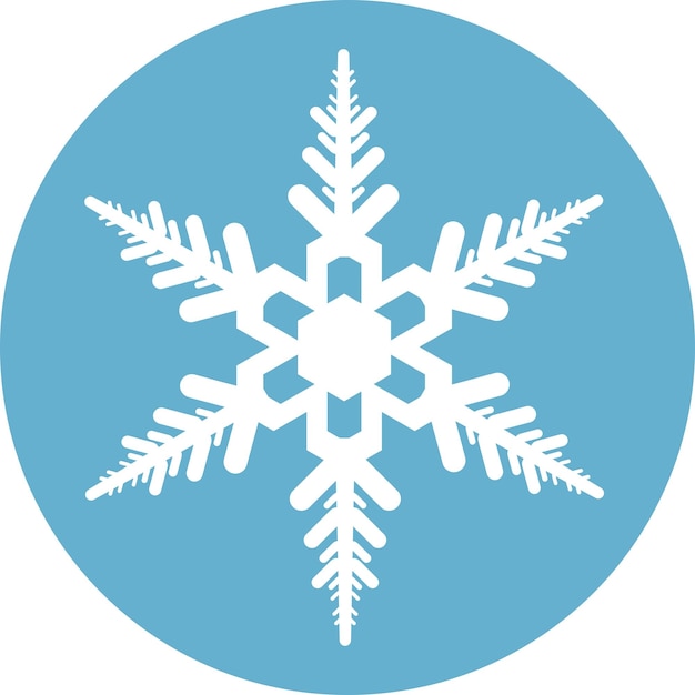 Icono de copo de nieve de invierno