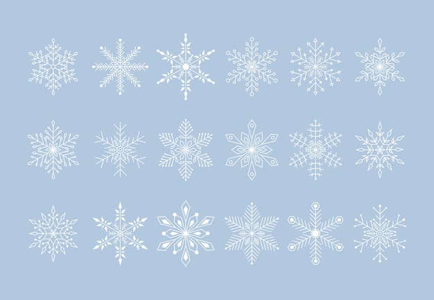 Icono de copo de nieve o símbolo de signo colección especial ilustración vectorial