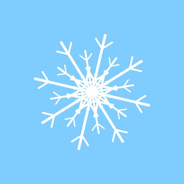 Icono de copo de nieve plantilla de diseño gráfico de Navidad