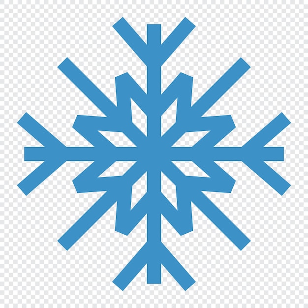 Icono de copo de nieve Símbolo de copo De nieve Icono de nieve Cristal de hielo aislado Ilustración vectorial