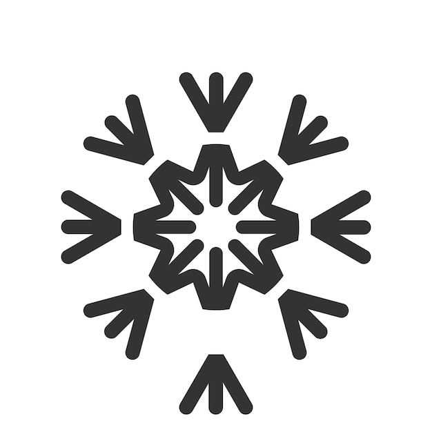 Icono de copo de nieve