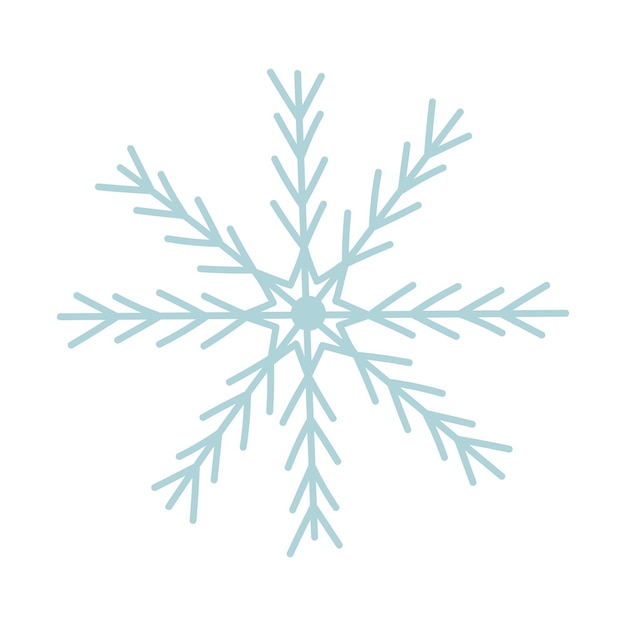 Vector icono de copo de nieve