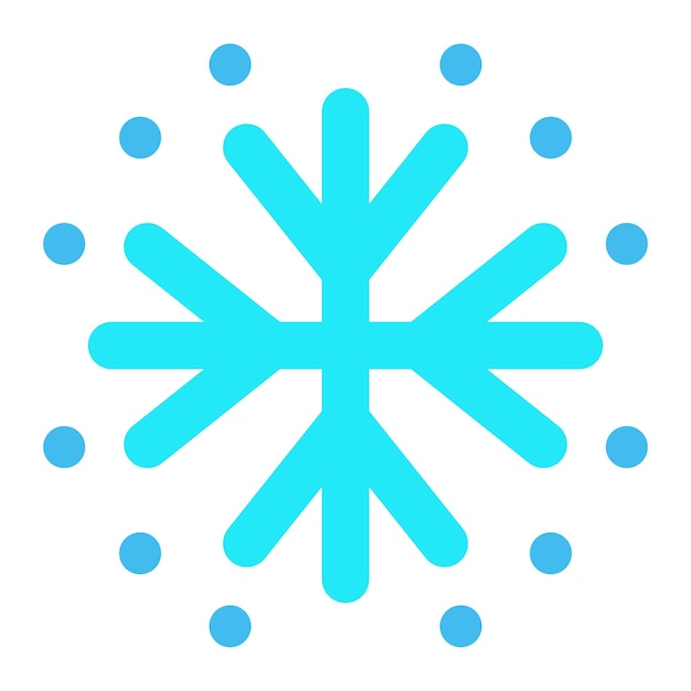 Vector icono del copo de nieve