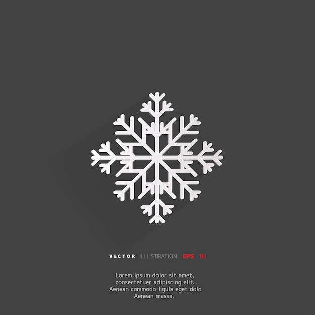 Icono de copo de nieve