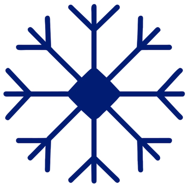 El icono de los copos de nieve