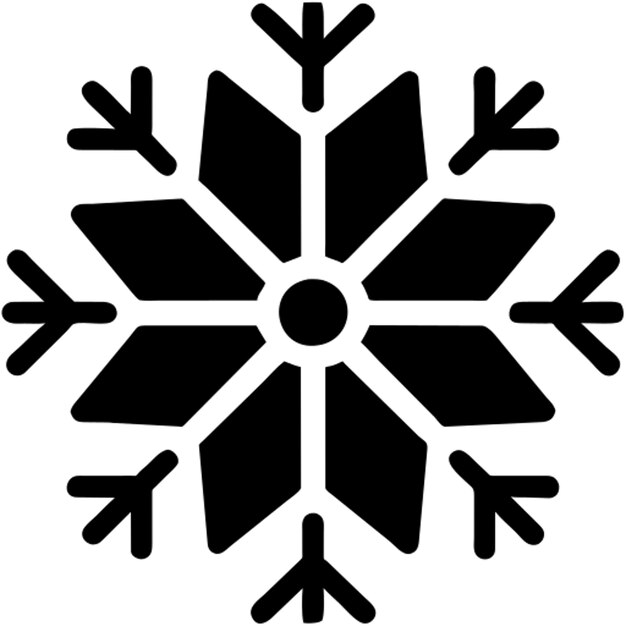 El icono de los copos de nieve