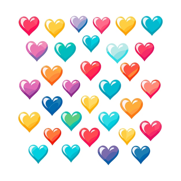 icono de corazón aislado en fondo blanco