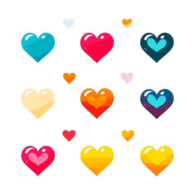 icono de corazón aislado en fondo blanco