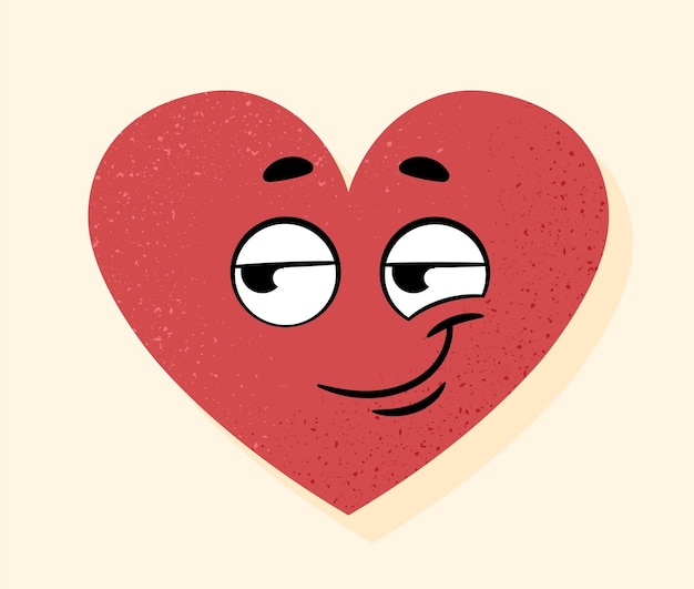 Vector icono de corazón astuto