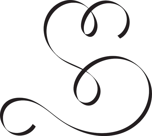 Icono de corazón de caligrafía