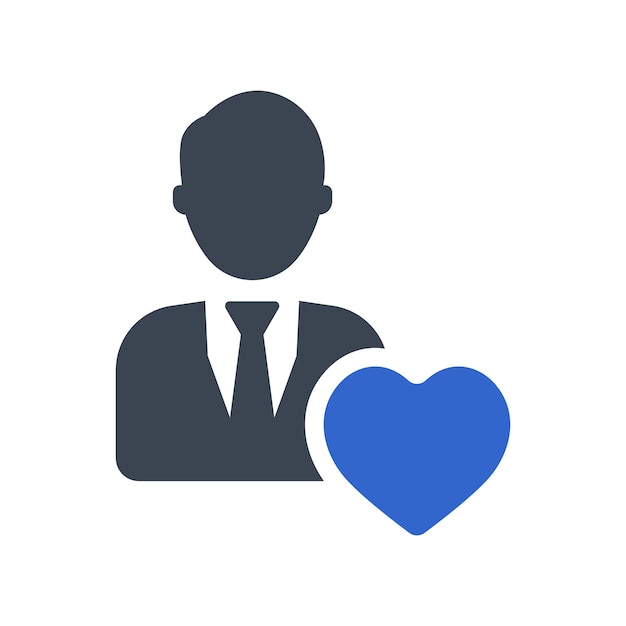 El icono del corazón de la caridad