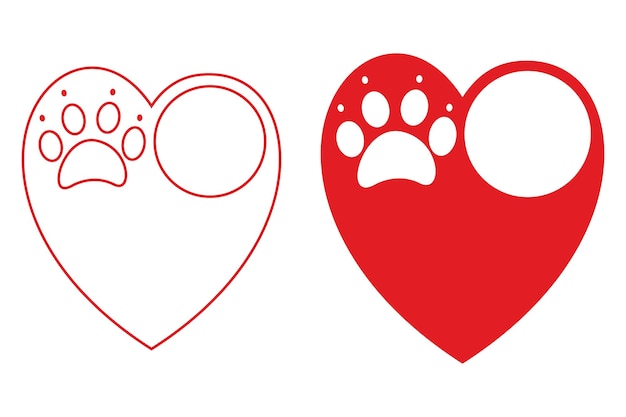 icono del corazón, diseño de camisetas vectoriales clipart
