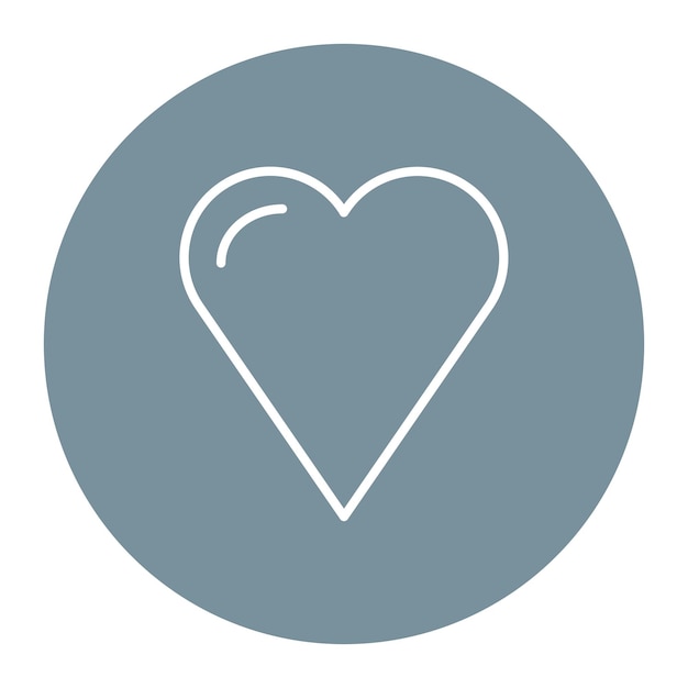 El icono del corazón negro