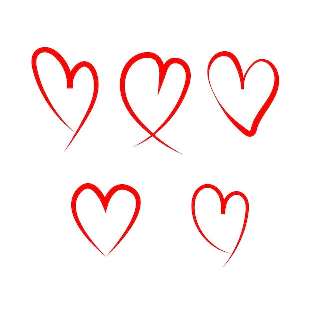 Icono de corazón para las rejillas del día de san valentín