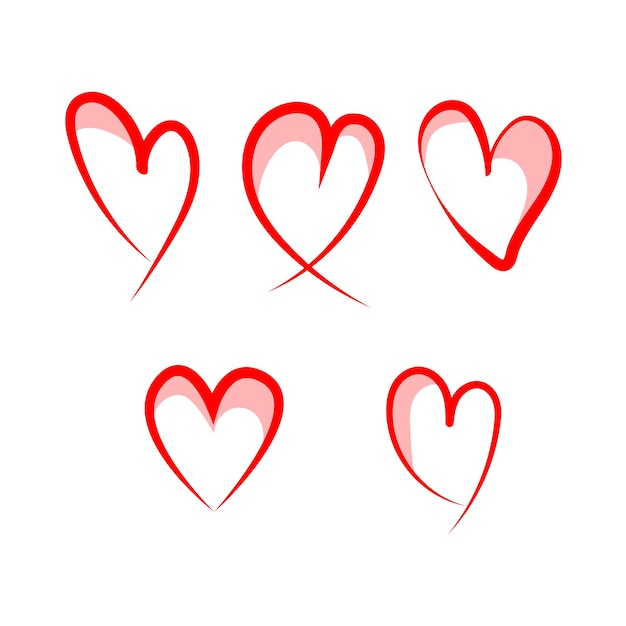 Icono de corazón para las rejillas del día de san valentín