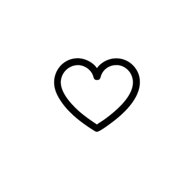 Icono de corazón sencillo