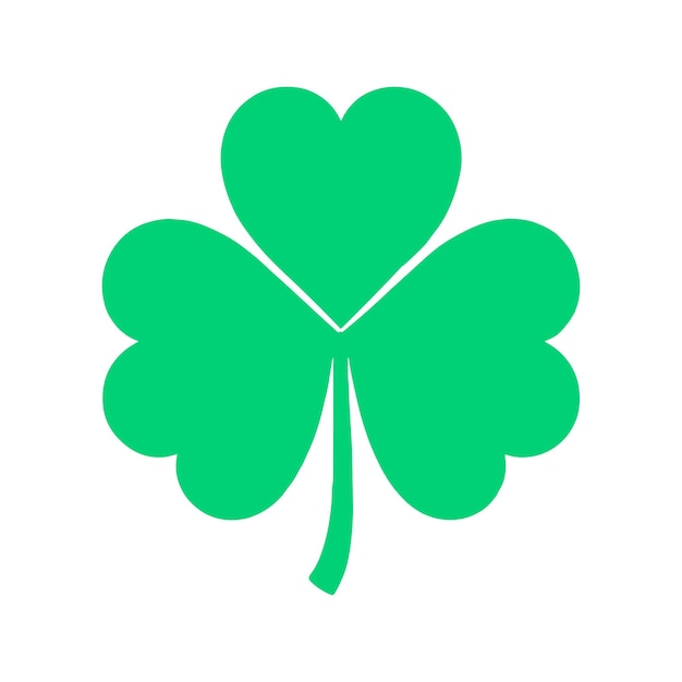 El icono del corazón de Shamrock es verde.