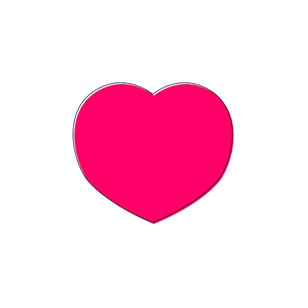 Ícono de corazón Símbolo del día de San Valentín