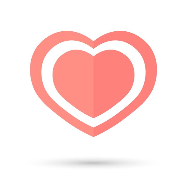 Ícono de corazón Símbolo del día de San Valentín