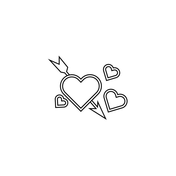 Vector icono del corazón