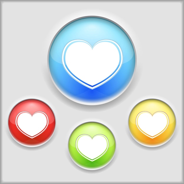 Vector icono del corazón